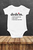 Dedem Özel Tasarım Bebek Zıbın Pamuklu Çıtçıtlı Body