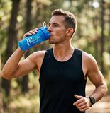 HerbaZone Protein mavi Shaker - Sporcu & Antrenman, Sızdırmaz, BPA-Free 600 ml