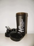 HerbaZone Protein Siyah Shaker - Sporcu & Antrenman, Sızdırmaz, BPA-Free 600 ml