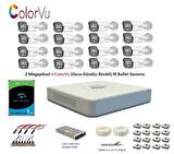 Hikvision 2mp 16 kameralı Dış ortam AHD HD-TVI ColorVu Gece Renkli Kamera Seti 1TB Disk