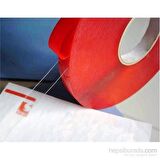 Çift Taraflı Bant 10 mm X 5 Metre Süper Güçlü Montaj Bandı (Şeffaf)