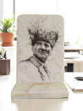 Mermer Masaüstü Atatürk Portresi – 15x22 cm (Dijital Baskı)