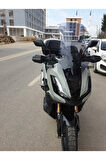 Honda Adv 350 Siperlik Ön Cam 2023 2024 Model 60cm Açıkfüme Renkli 4mm ORTA BOYLU CAM