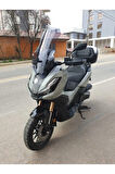 Honda Adv 350 Siperlik Ön Cam 2023 2024 Model 60cm Açıkfüme Renkli 4mm ORTA BOYLU CAM
