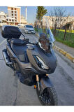 Honda Adv 350 Siperlik Ön Cam 2023 2024 Model 60cm Şeffaf Renkli 4mm ORTA BOYLU CAM