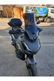 Honda Adv 350 Siperlik Ön Cam 2023 2024 Model 60cm Siyah Renkli 4mm ORTA BOYLU CAM