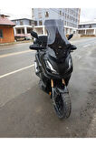 Honda Adv 350 Siperlik Ön Cam 2023 2024 Model 72cm Siyah Renkli 4mm UZUN CAM