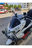 Honda Pcx Siperlik Ön Cam 2011 2013 Model 59cm Açıkfüme Renkli ORTA BOYLU CAM