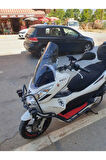 Honda Pcx Siperlik Ön Cam 2011 2013 Model 59cm Açıkfüme Renkli ORTA BOYLU CAM