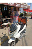 Honda Pcx Siperlik Ön Cam 2011 2013 Model 83cm Şeffaf Renkli 4mm UZUN CAM