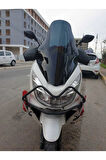 Honda Pcx Siperlik Ön Cam 2014 2017 Model 65cm Siyah Renkli 4mm ORTA BOYLU CAM