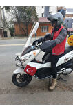 Honda Pcx Siperlik Ön Cam 2014 2017 Model 83cm Şeffaf Renkli 4mm UZUN CAM