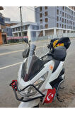 Honda Pcx Siperlik Ön Cam 2014 2017 Model 83cm Şeffaf Renkli 4mm UZUN CAM