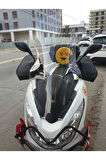 Honda Pcx Siperlik Ön Cam 2014 2017 Model 83cm Şeffaf Renkli 4mm UZUN CAM