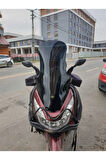 Honda Pcx Siperlik Ön Cam 2014 2017 Model 83cm Siyah Renkli 4mm UZUN CAM