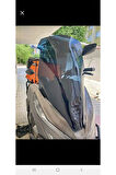 Honda Pcx Siperlik Ön Cam 2018 2020 Model 65cm Siyah Renkli 4mm ORTA BOYLU CAM