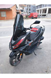 Honda Pcx Ön cam 2021 2024 Model Yılı 65cm Siyah Renk Orta Boylu Cam