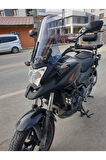 Honda Nc 700 750 X Siperlik Ön Cam 2012 2015 Model 50cm Açıkfüme Renkli 4mm ORTA BOYLU CAM