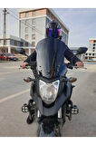 Honda Nc 700 750 X Siperlik Ön Cam 2012 2015 Model 50cm Siyah Renkli 4mm ORTA BOYLU CAM