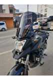 Honda Nc 700 750 X Siperlik Ön Cam 2012 2015 Model 50cm Siyah Renkli 4mm ORTA BOYLU CAM