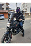 Honda Nc 700 750 X Siperlik Ön Cam 2012 2015 Model 59cm Siyah Renkli 4mm UZUN CAM