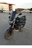 Honda Nc 700 750 S Siperlik Ön Cam 2012 2020 Model 50cm Siyah Renkli 4mm ORTA BOYLU CAM