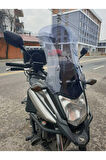 Honda Nc 700 750 X Siperlik Ön Cam 2016 2020 Model 50cm Açıkfüme Renkli 4mm ORTA BOYLU CAM