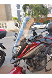 Honda Nc 700 750 X Siperlik Ön Cam 2016 2020 Model 50cm Şeffaf Renkli 4mm ORTA BOYLU CAM