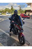 Honda Nc 700 750 X Siperlik Ön Cam 2016 2020 Model 50cm Siyah Renkli 4mm ORTA BOYLU CAM