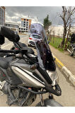 Honda Nc 700 750 X Siperlik Ön Cam 2016 2020 Model 59cm Açıkfüme Renkli 4mm UZUN CAM