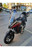 Honda Nc 700 750 X Siperlik Ön Cam 2021 2024 Model 50cm Şeffaf Renkli 4mm ORTA BOYLU CAM