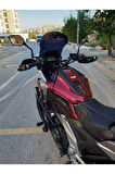 Honda Nc 700 750 X Siperlik Ön Cam 2021 2024 Model 50cm Siyah Renkli 4mm ORTA BOYLU CAM