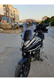Honda Nc 700 750 X Siperlik Ön Cam 2021 2024 Model 59cm Açıkfüme Renkli 4mm UZUN CAM