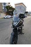 Honda NC 700 750 X Siperlik Ön Cam 2021 2024 Model 59cm Şeffaf Renkli 4mm UZUN CAM