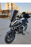Honda Nc 700 750 X Siperlik Ön Cam 2021 2024 Model 59cm Siyah Renkli 4mm Uzun Geniş Cam