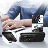 Honor 400 Kılıf Kamera Korumalı Yüzüklü Standlı Zr-SrVega