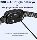 Hopdiye T319 Havlama Önleyici Köpek Tasması, 5 Farklı Seçimli Çalışma Modu, Havlama Tasması
