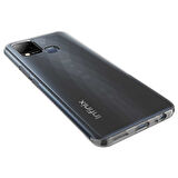 İnfinix Hot 10T Kılıf Şeffaf İnce Esnek Silikon Kılıf Zipax-Süper