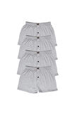 Erkek Penye Boxer Siyah - 4 Adet