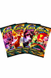 oster Sleeved Booster Kartları 4 Paket Pokemon Kart Kız Çocuk Eğitici Oyuncak Erkek Çocuk Oyuncaklar