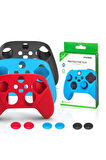 Xbox Series S/x Kollara Uyumlu Silikon Kılıf Ve 2 Analog Koruyucu Set