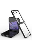 Samsung Uyumlu Galaxy Z Flip 4 Kılıf Fold Element Kapak - Siyah-(5796)