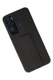Tecno Pova Neo Kılıf Mega Standlı Silikon - Siyah-(5796)
