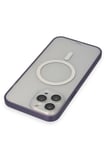 iPhone 14 Pro Max Kılıf Grand Magneticsafe Kapak - Mor-(5796)