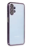 Samsung Galaxy A13 4G Kılıf Lensli Silikon - Mor-(5796)