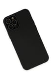 CPT83 iPhone 12 Pro Max Kılıf Lansman Glass Kapak - Siyah