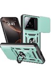 CPT83 Xiaomi Mi 15T Pars Lens Yüzüklü Silikon - Yeşil