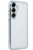 Samsung Galaxy S25 Plus Kılıf Lensli Silikon - Gümüş-(5796)
