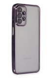 Samsung Uyumlu Galaxy A23 4G Kılıf Lensli Silikon - Mor-(5796)