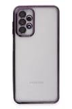 Samsung Uyumlu Galaxy A23 4G Kılıf Lensli Silikon - Mor-(5796)